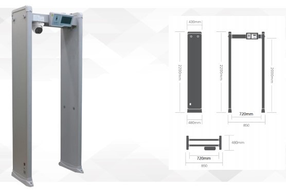 Temperature Measurement Walkthrough Metal Detector