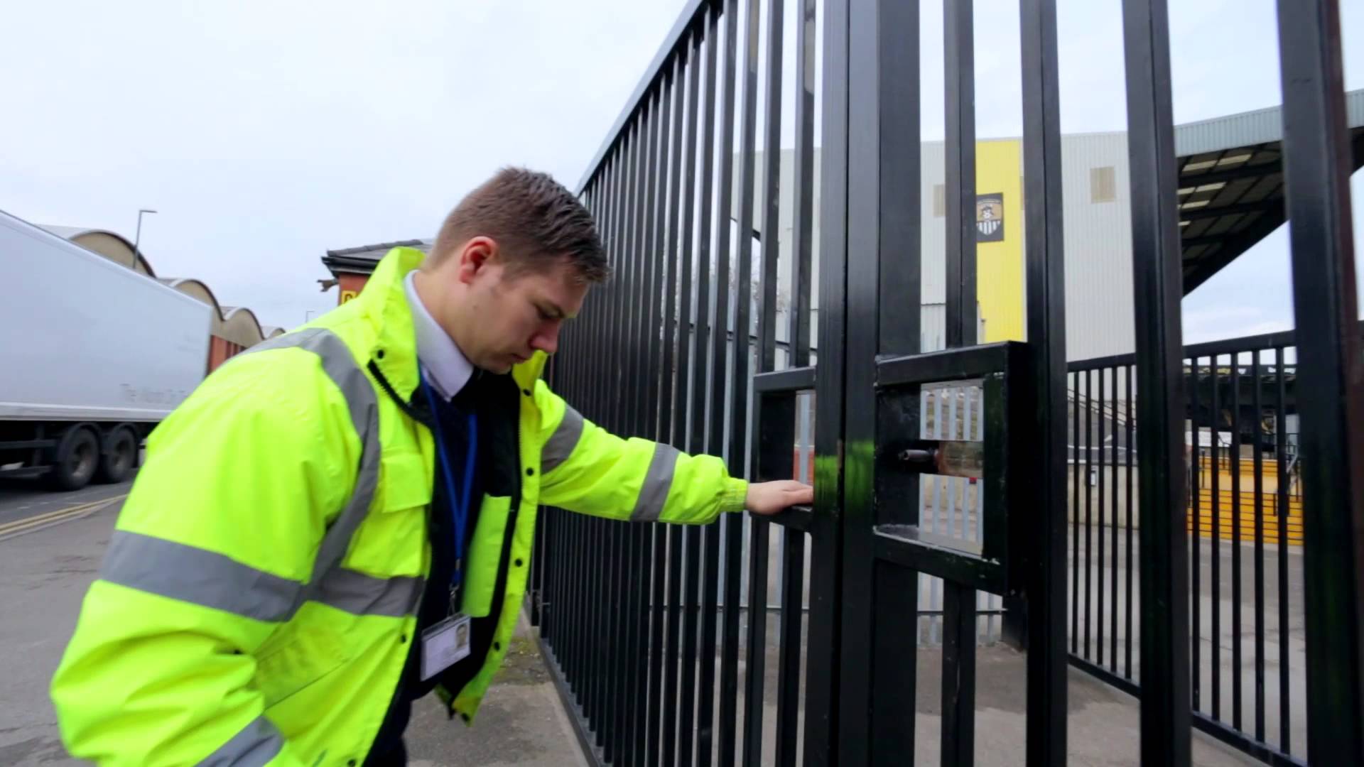 Security Guard Inspecting a Businesses Premises